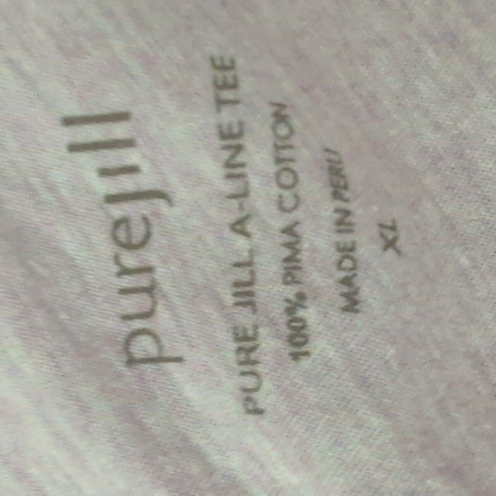 PureJill XL A-Line Tee, Lavender/White Heathered - Picture 3 of 7
